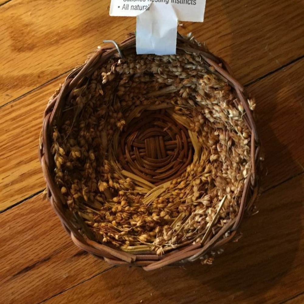 Vo-Toys Small Mill 4"X4" Open Twig Nest Bird For Breeding VIP